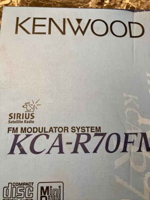 Kenwood Sirius Satellite Radio Fm Modulator System Kca-R70Fm 2