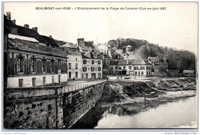 95 BEAUMONT SUR OISE - l'emplacement de la plage de caneton club