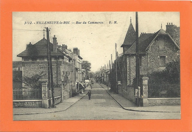 Cpa/Cpsm/Cp - Villeneuve-Le-Roi - Rue Du Commerce - Val-De-Marne 94 -
