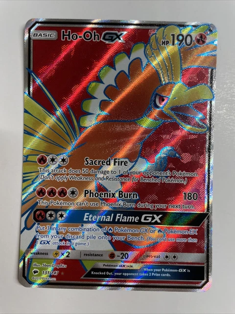 Pokemon - Ho-Oh GX - 131/147 - BURNING SHADOWS - Ultra Rare