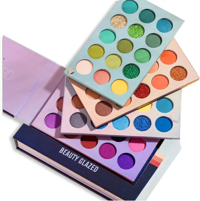 Kit per il trucco dello smalto di bellezza, tavolozza di ombretti 60 colori e se 2