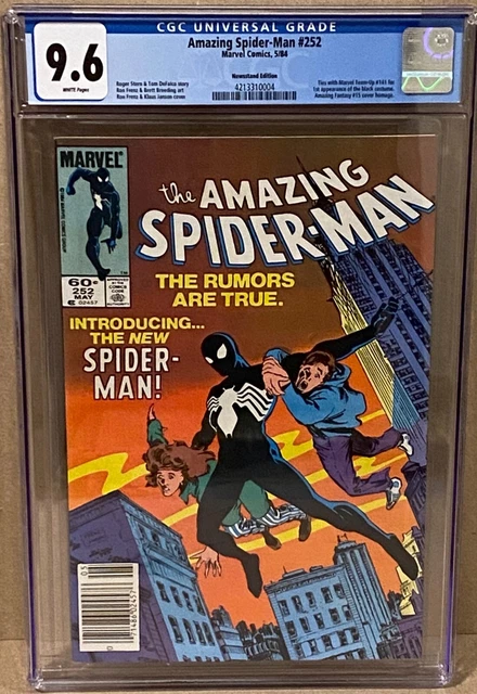 Amazing Spider-Man 252 Cgc 9.6 Newsstand White Pages Marvel Comics 1987 Major🔑
