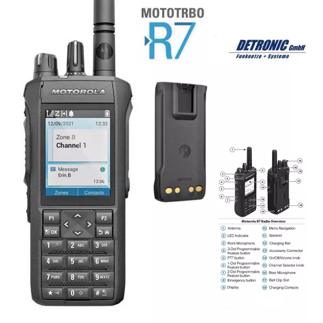 Motorola R7 FKP Capable Handfunkgerät UHF 400-527Mhz