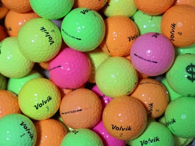 25 bunte Volvik Vista 4Pc Golfbälle AAA/AAAA Qualität Lakeballs colored balls 2