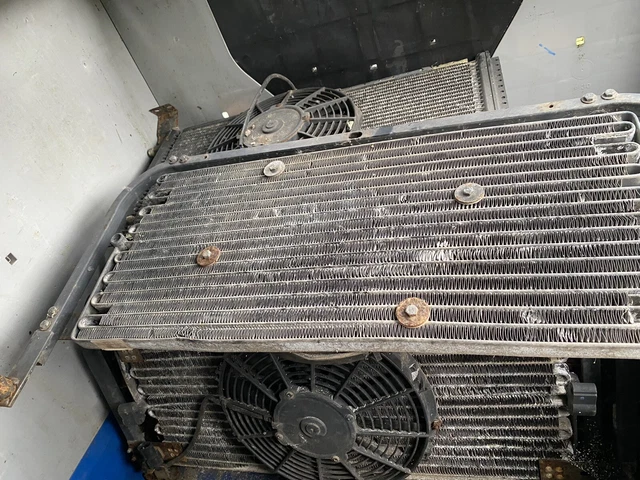 LAND ROVER DEFENDER Air Con Radiator And Fan £125.00 - PicClick UK