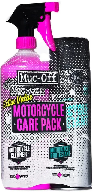 Motorcycle Care Duo Kit - Kit Pulizia Moto per Pulire E Proteggere La Tua Moto -