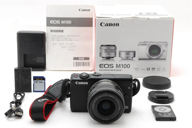 Obiettivo Zoom Canon EF-M 15-45mm F/3.5-6.3 STM Nero Per EOS M3 M5 M6 M10 M50 M100 (usato)