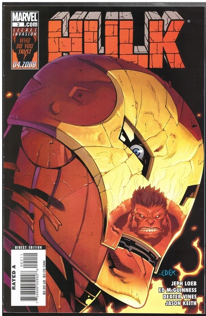 HULK VOL 2 # 2 2008 9.6/NM+ 1st Full Appearance  Red Hulk  CGC IT!