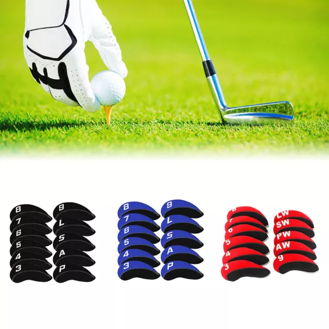 Neoprene Iron Headcovers Golf Club Protector Set Golf Accessories New 11Pcs/Pack