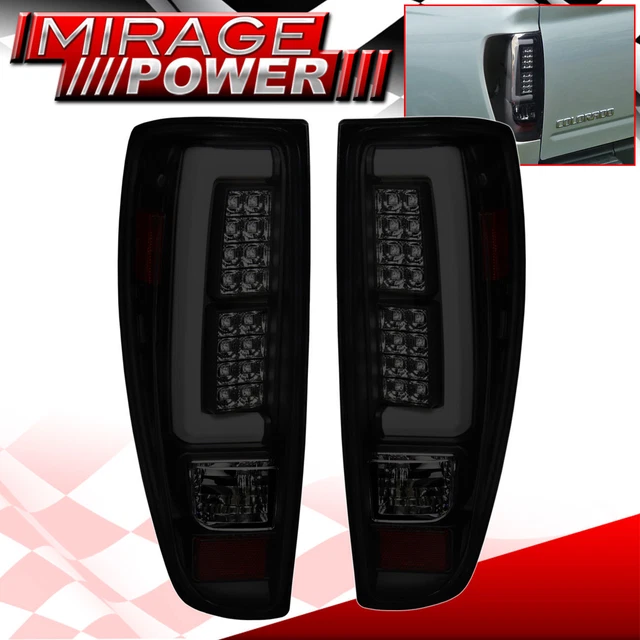 2006 Chevy Colorado Tail Lights Smoke Black Tail Lights For Chevy Colorado GMC Canyon 2004-2012 - Pair, DOT Compliant 2007 Yukon Tail Lights