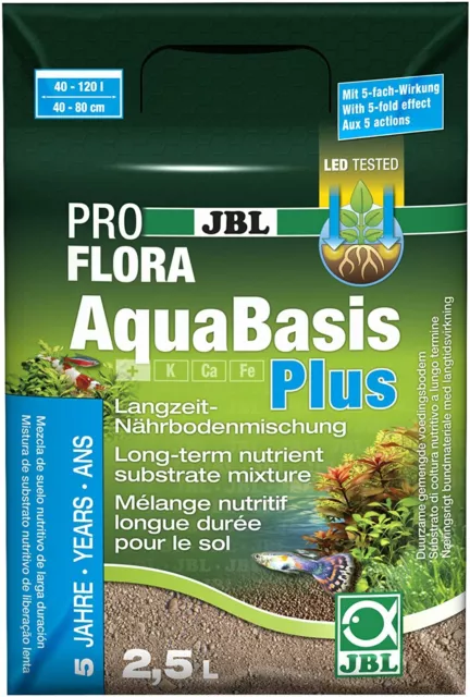 Jbl Aquabasis Plus 2,5 Litri Fondo Fertile Piante Acquario Acqua Dolce Terriccio