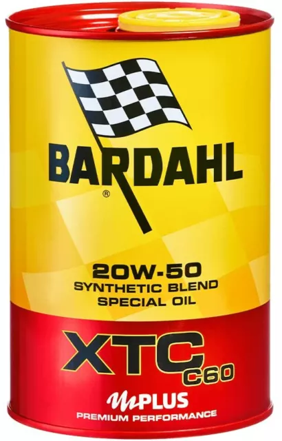 Bardahl 313039  Olio Motore per Auto, XTC C60 20W50 1 Litro per Motori Sportivo