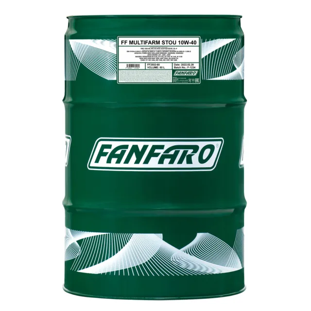 60 Liter Fass FANFARO Multifarm STOU 10W-40