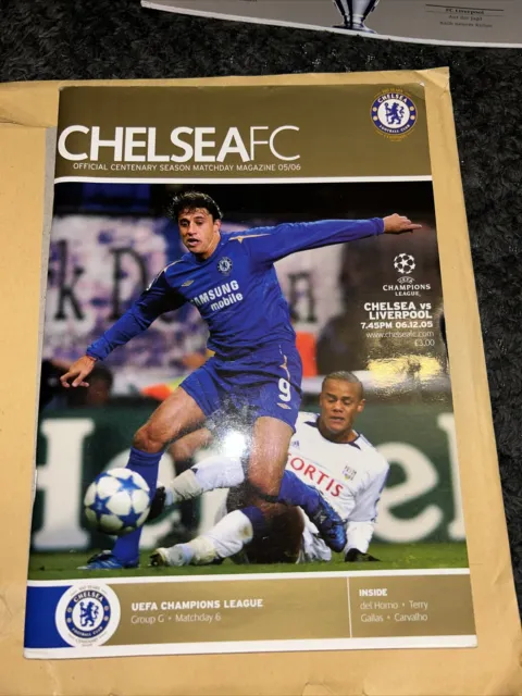 Chelsea V Liverpool  Champions League 6th December 2005