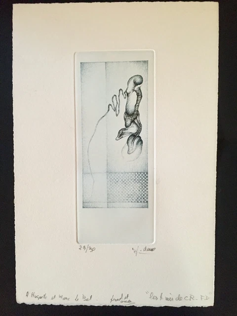 FRED DEUX/ CECILE Reims - gravure - signée et numérotée - double