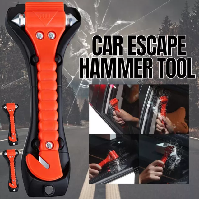 Car Safety Hammer Car Window Glass Breaker Seat Belt Cutter Survival Escape Tool