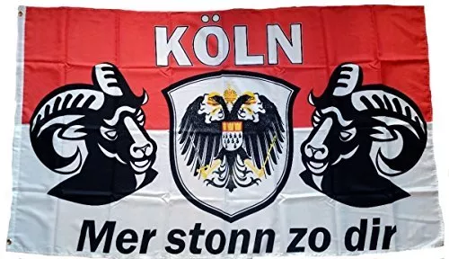 Fahne Flagge Köln Mer stonn zo dir 90 x 150 cm