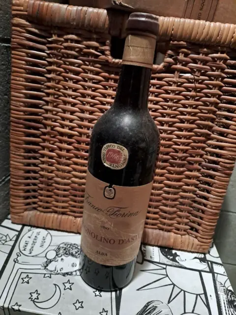 2 Bottiglie di Vino Rosso Franco Fiorina Grignolino 1966