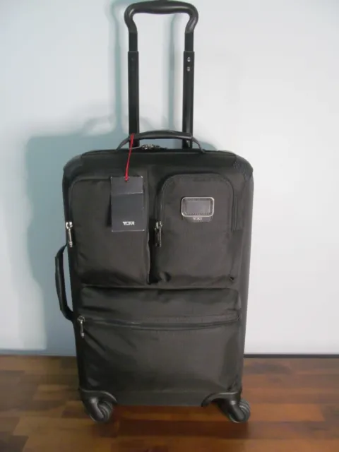 TUMI Luggage International Expandable Carry On Spinner Black FTX Nylon-Lock  NWT