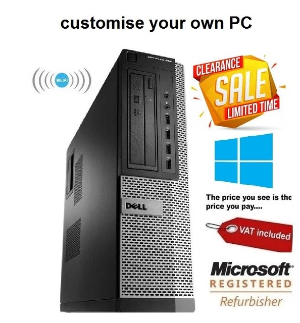 DELL OPTIPLEX WINDOWS 10 Desktop Computer Cheap QUAD Core i5 Spec PC