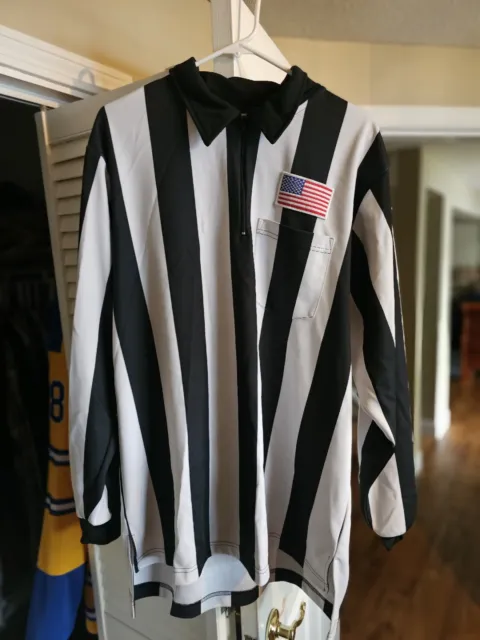 NFHS Football Referee Uniform, Shirt, Pants, Turf Shoes, and all accessories.