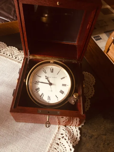Chronometer Messing Mahagony maritim