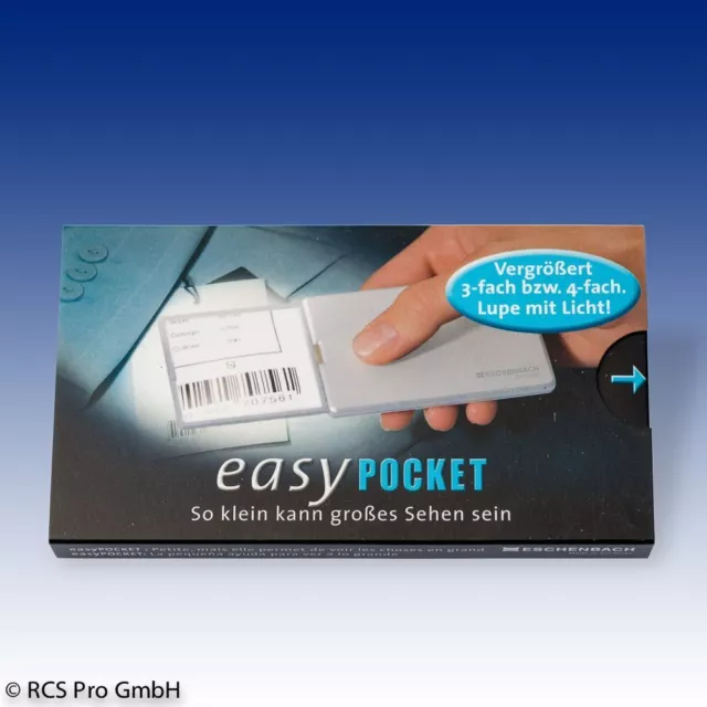 Eschenbach Easy Pocket Lupe  silber