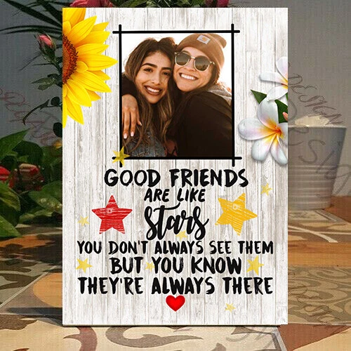 Personalisiertes Geschenk des besten Freundes, beste Freunde sind wie Sterne beste Freunde, Plakette