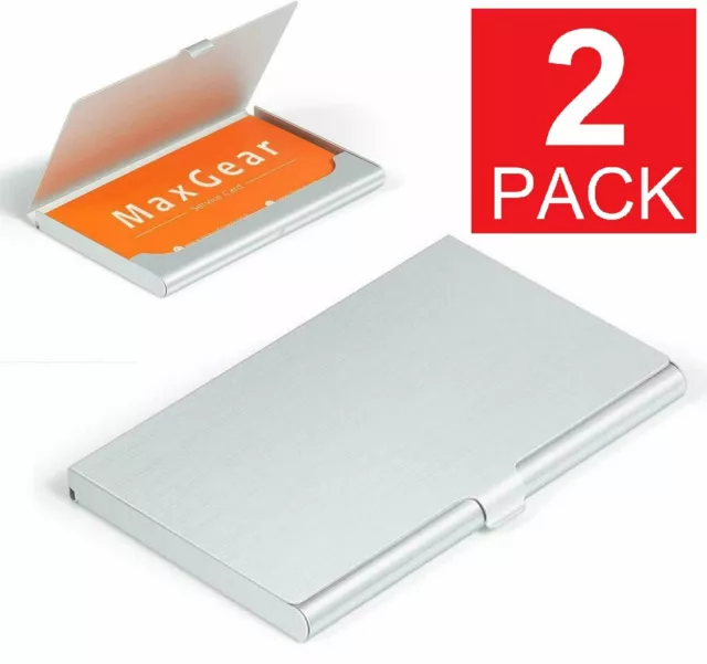 Stainless Pocket Business Card Holder Case ID Credit Name Box Steel Wallet