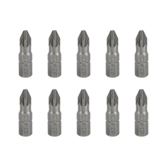 10PC IMPACT BITS Pz2 X 25Mm Made In Uk Screwdriver Screws Bit New