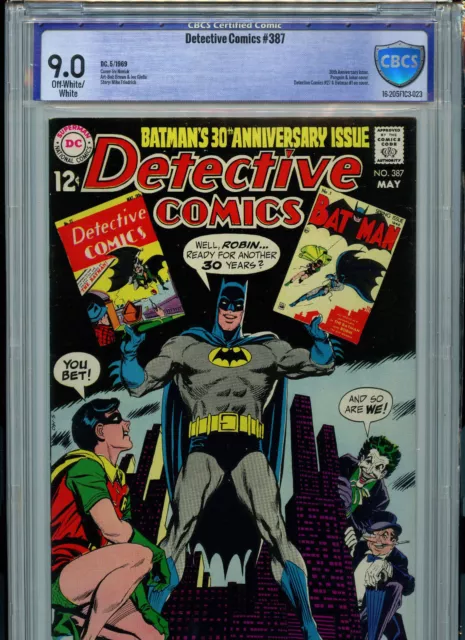 Detective Comics #387 CBCS 9.0 VF/NM 1969 Joker B29 Amricons DC Comics B20