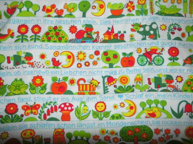 Graziela Bettwäsche Schlaflied 70er vintage Stoff bedding fabric 70s lullaby diy