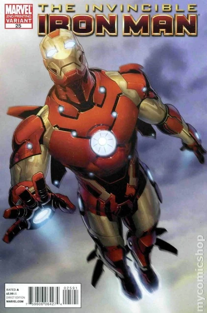 Invincible Iron Man #25G Larroca Variant 2nd Printing VF 2010 Stock Image