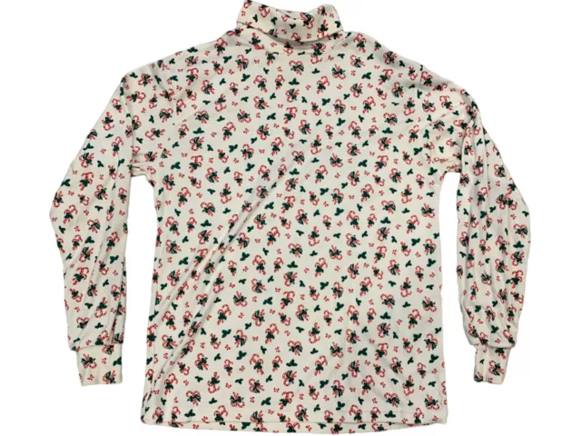 Holiday Time Candy Cane Long Sleeve Shirt Made In The USA Size Medium
