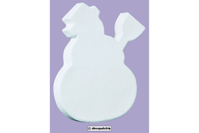 Hombre de nieve Decopatch - blanco