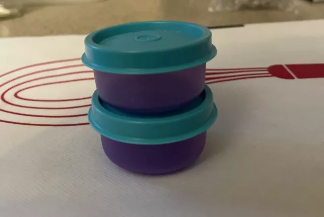 https://www.picclickimg.com/O3kAAOSwwfBlVp6c/New-Set-Of-2-Tupperware-Smidgets-Purple-Teal.webp