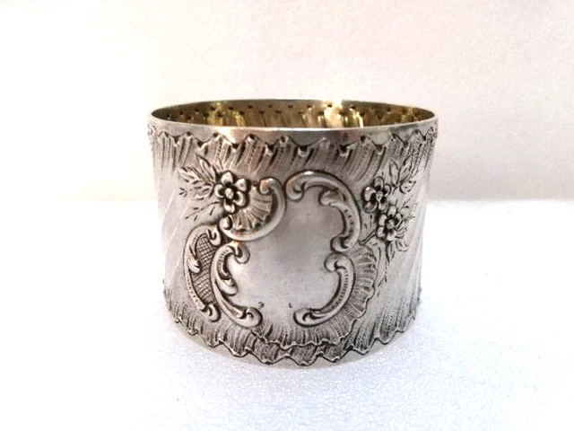 ANCIEN ROND DE serviette en argent massif minerve EUR 15,00 - FR
