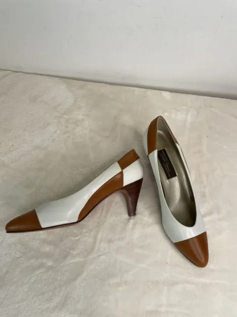 Sesto Meucci Florence Kitten Heel 2" Pointy Toe Office Italy US 6.5 M Women