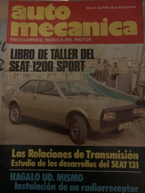 revista auto mecanica SEAT 1200 sport