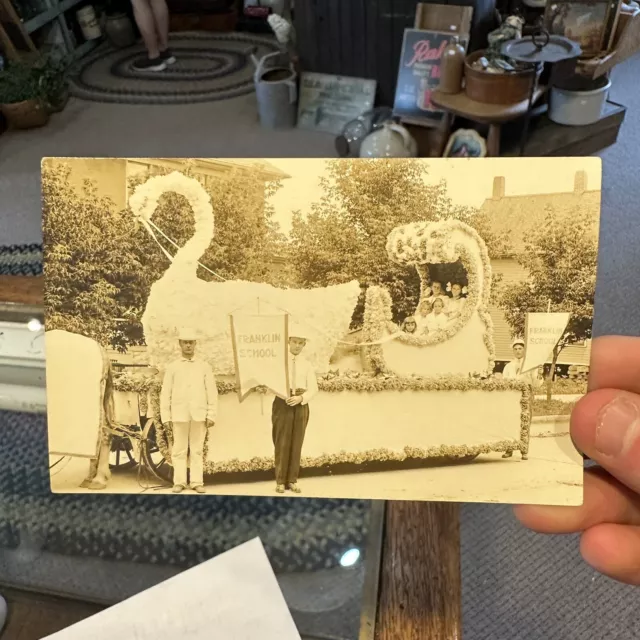 VINTAGE EARLY 1900S Franklin School Parade Float Fond du Lac
