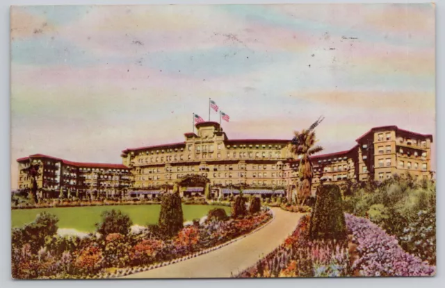 Postcard the Huntington hotel and bungalows Pasadena, California