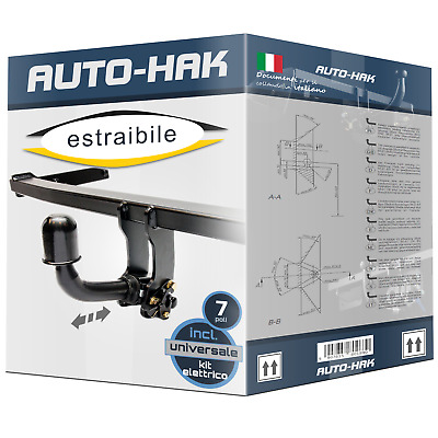 Auto-Hak Pacco Gancio traino fisso Auto Hak per Toyota RAV é 94 & e-kit uni a 7 poli kit 