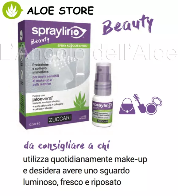 ZUCCARI SPRAY LIRIO Beauty 12,5ml  COLLIRIO OCULARE PER CHI USA MOLTO IL MAKE-UP