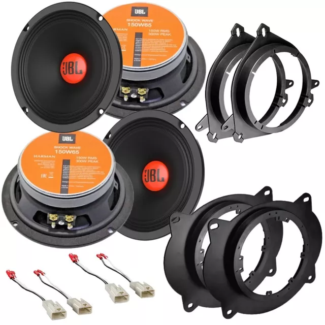 4 JBL 6.5" 300 Watt Midrange Front & Rear Car Speakers for 2007-20 Toyota Tundra