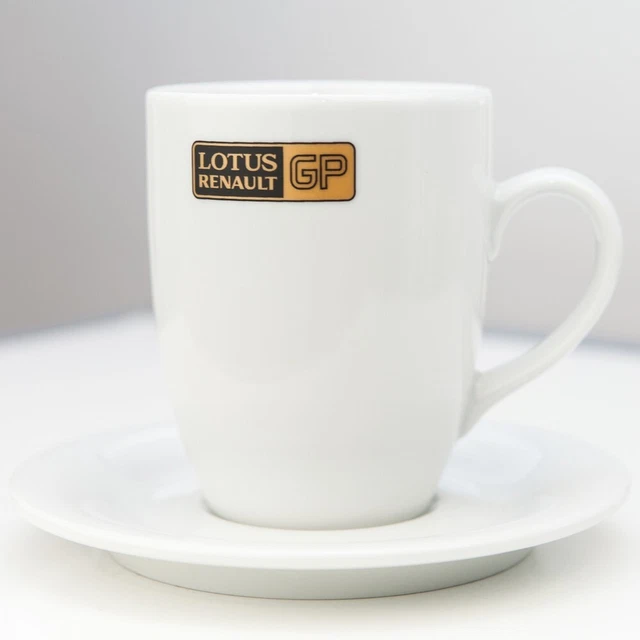 TAZZA Formula Uno 1 Lotus Renault GP F1 Team NUOVA! Tazza e piattino set di 2