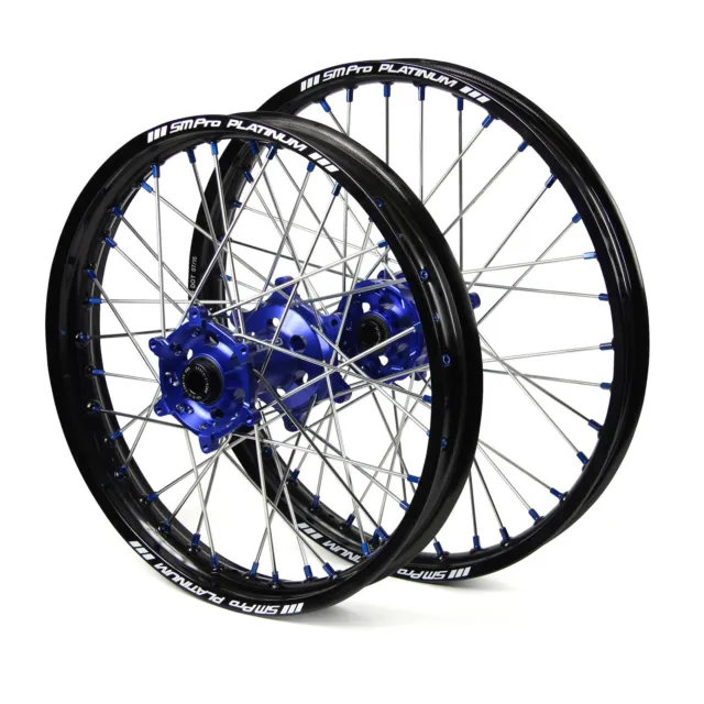 Yamaha WR450F 2012 2013 2014 2015 Wheels Set Blue Black 18" 21" Wheel Rims