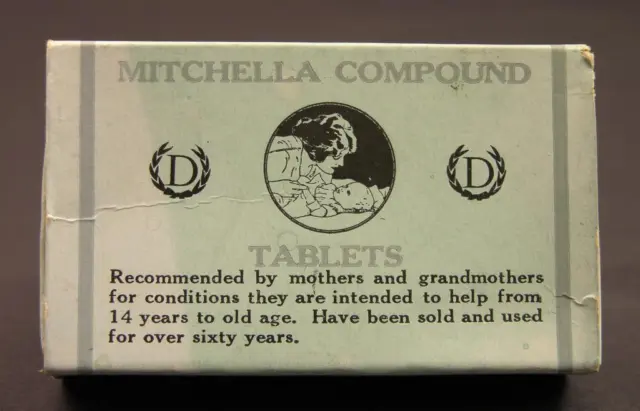 c1909 Mitchella Compound Tablets Box, Dr. J.H. Dye Medical Institue, Buffalo, NY
