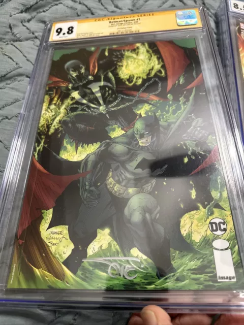 Batman Spawn #1 JIM LEE VARIANT CGC 9.8 Signed By Alex Sinclair 🔥🔥🔥