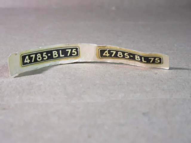 648X Selten Vintage Gégé Frankreich Schild Zulassung Von Simca 9 Aronde 1:18
