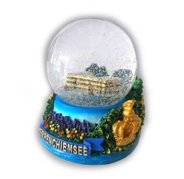 Schloss Herrenchiemsee Schneekugel Bayern Snowglobe Germany Souvenir 9cm